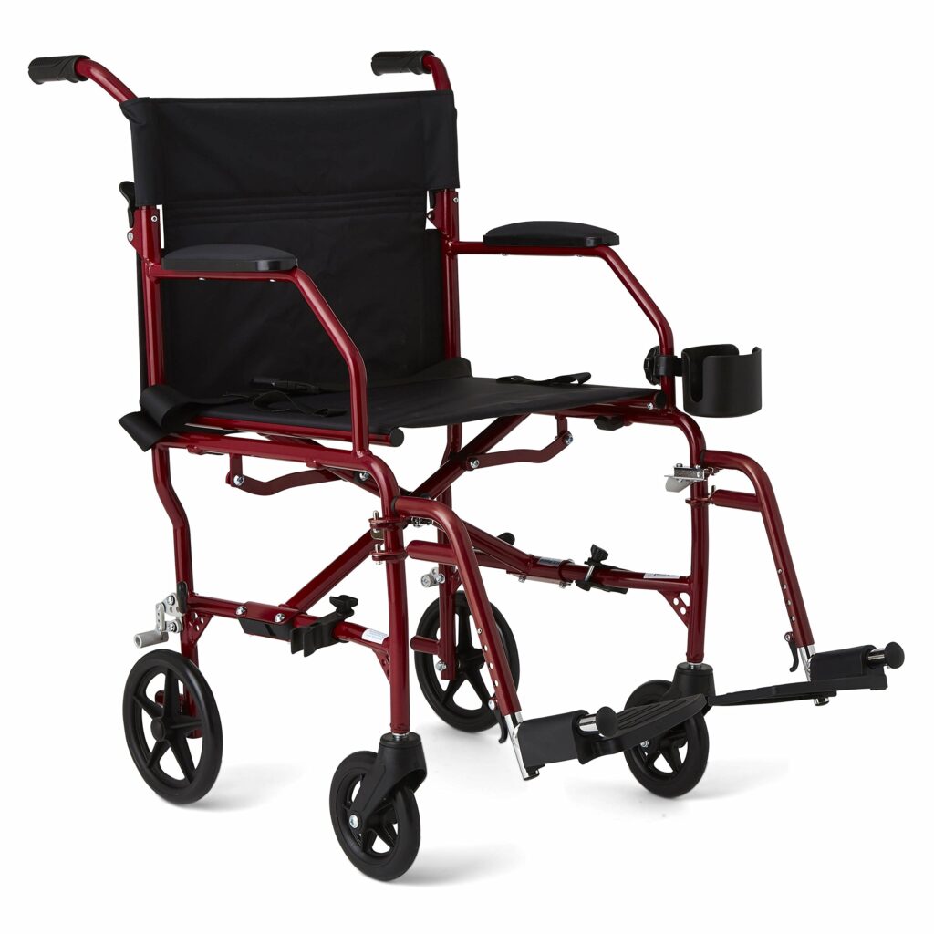 Medline Lightweight Transport Wheelchair